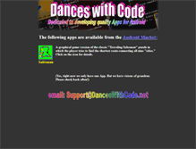 Tablet Screenshot of danceswithcode.net